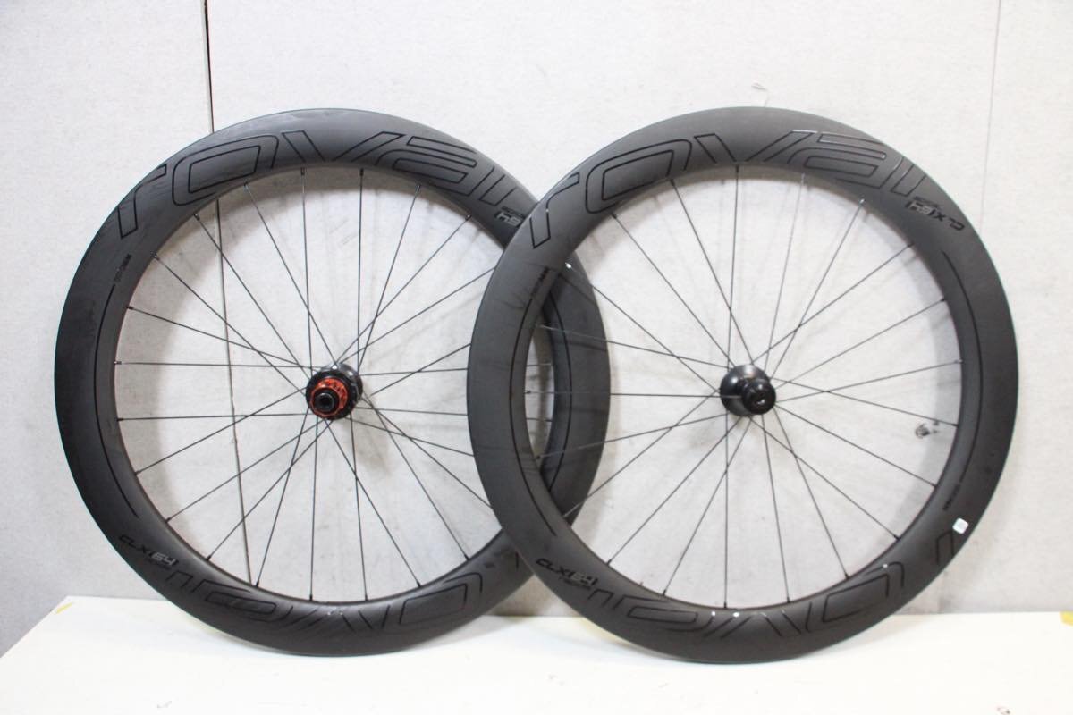 ○ROVAL ロヴァール RAPIDE CLX 64 DISC シマノフリー 11/12s対応 クリンチャー チューブレス カーボンホイールセット