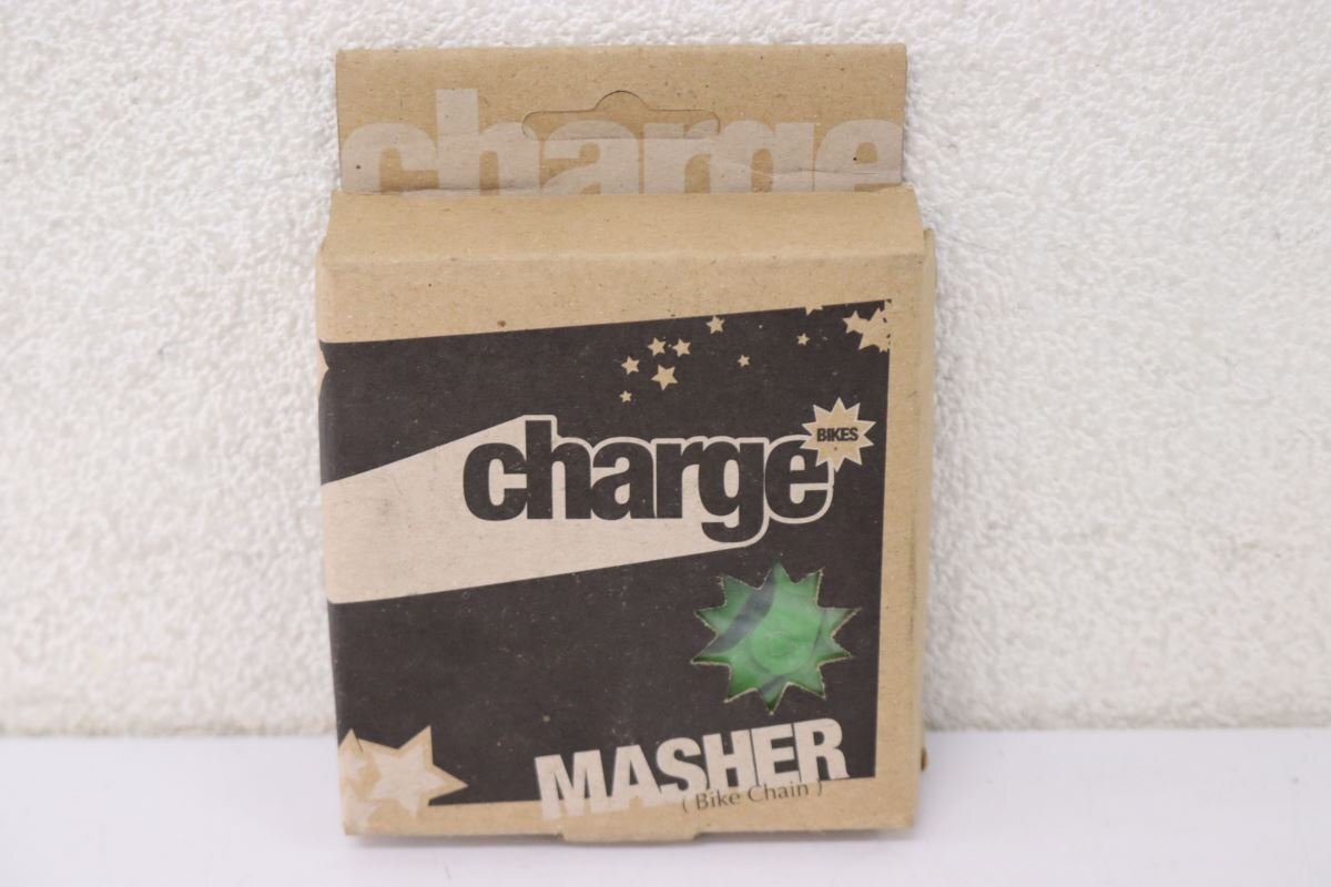 ▽charge BIKES チャージバイクス MASHER サイズ：1/2×1/8 グリーン ハーフリンクチェーン 未使用品