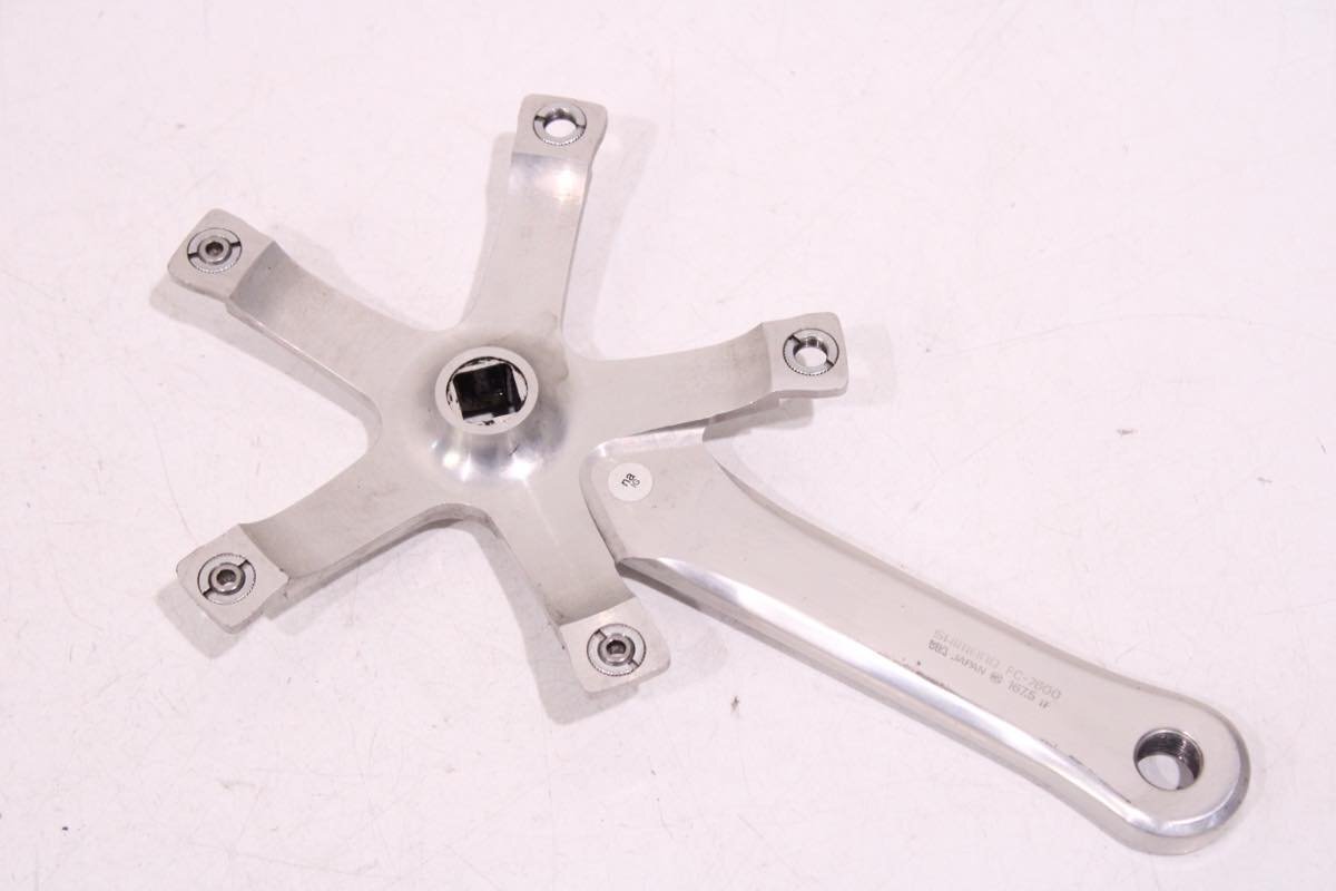 ●SHIMANO シマノ FC-7600 DURA-ACE 167.5mm NJS ピスト シングルクランク 右のみ BCD:144mm
