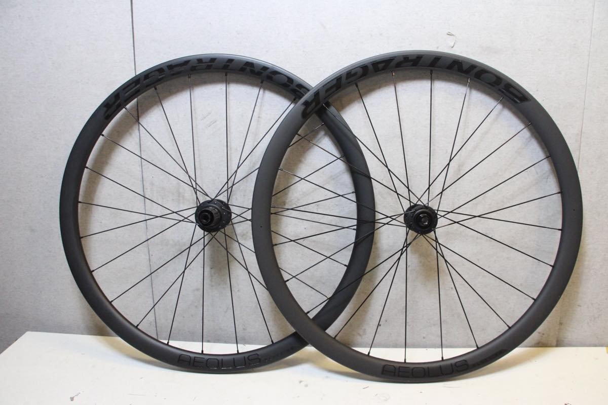 ○BONTRAGER ボントレガー AEOLUS ELITE 35 TLR DISC シマノフリー 11/12s対応 クリンチャー チューブレス カーボンホイールセット 美品