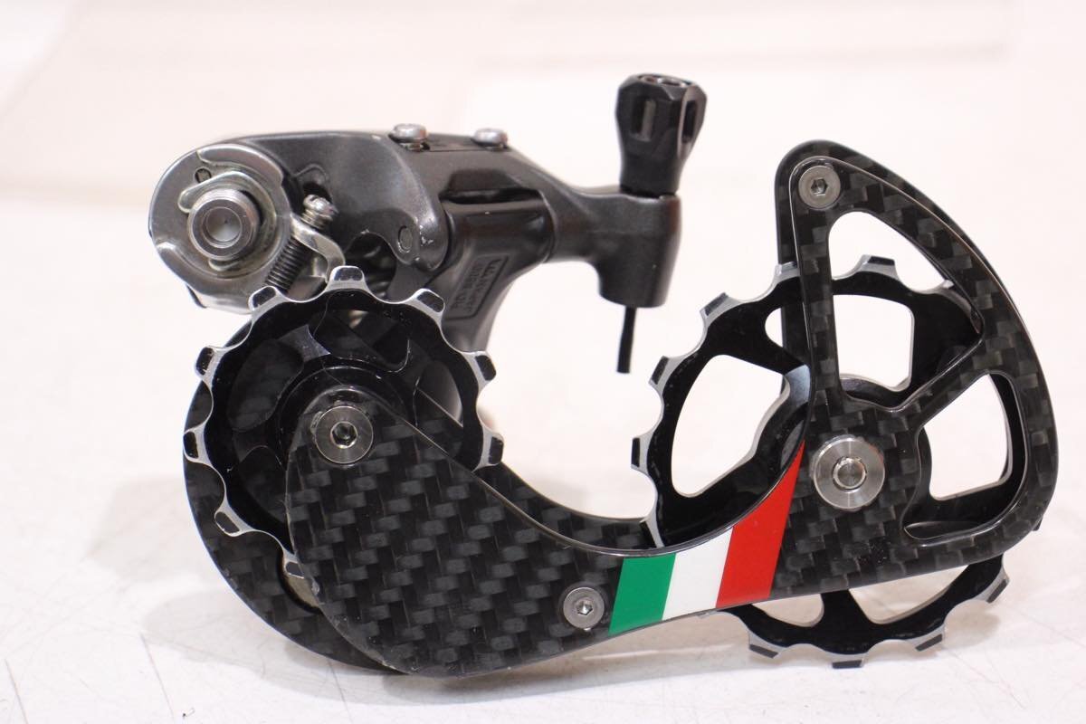 イタリアンバイクに!★SHIMANO シマノ RD-6800 ULTEGRA リアディレイラー CDJ V3 ハイブリッドセラミックビッグプーリー換裝 美品