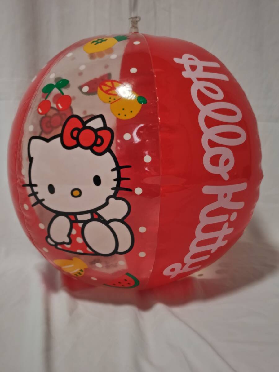 ハローのキティちゃんのビーチボール50cm 宝製 Yahoo!オークション - ハローキティ ビーチボール50cm 1995年モデル