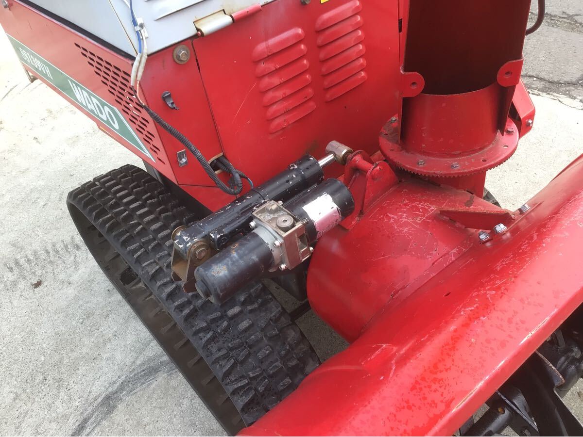 山形発 WADO 除雪機 SS139VH ガソリンエンジン 13馬力 始動確認 山形発 WADO 除雪機 SS139VH ガソリンエンジン 13馬力 始動確認