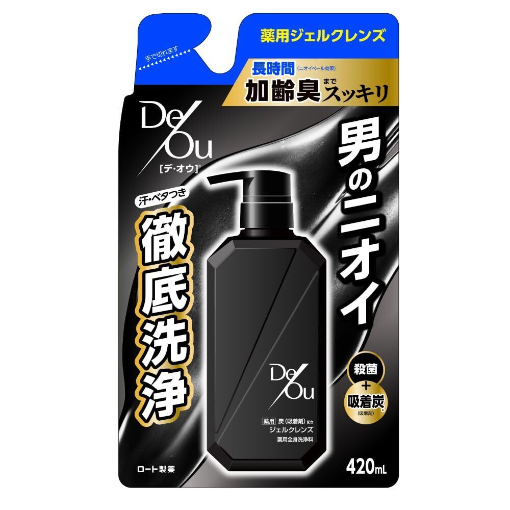 デ・オウ 薬用クレンジングウォッシュ つめかえ用 容量420ML ロート製薬 洗顔_画像1