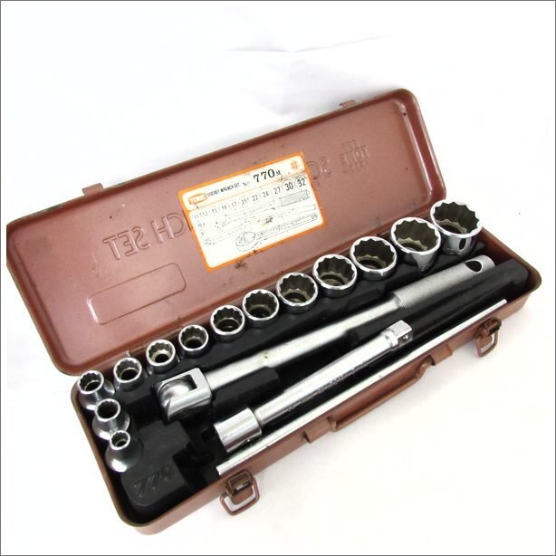 TONE トネ ソケットレンチセット No.770M 1点欠品有 現状品 USED /2412B