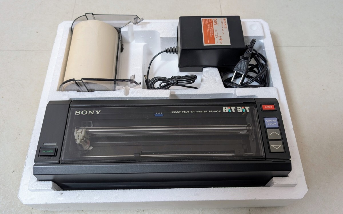 SONY MSX用 カラープロッタプリンタ PRN-C41 HITBIT ソニー 通電