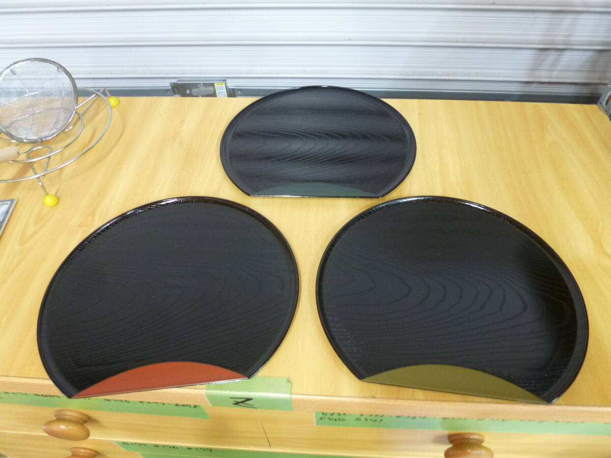 【8623】半月盆　トレイ　5枚セット　未使用品　長期保管品
