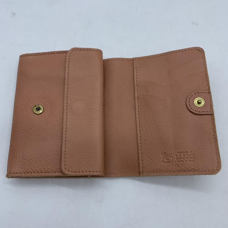 【中古】IL BISONTE 二つ折り財布 ピンク イルビゾンテ[240017655960]