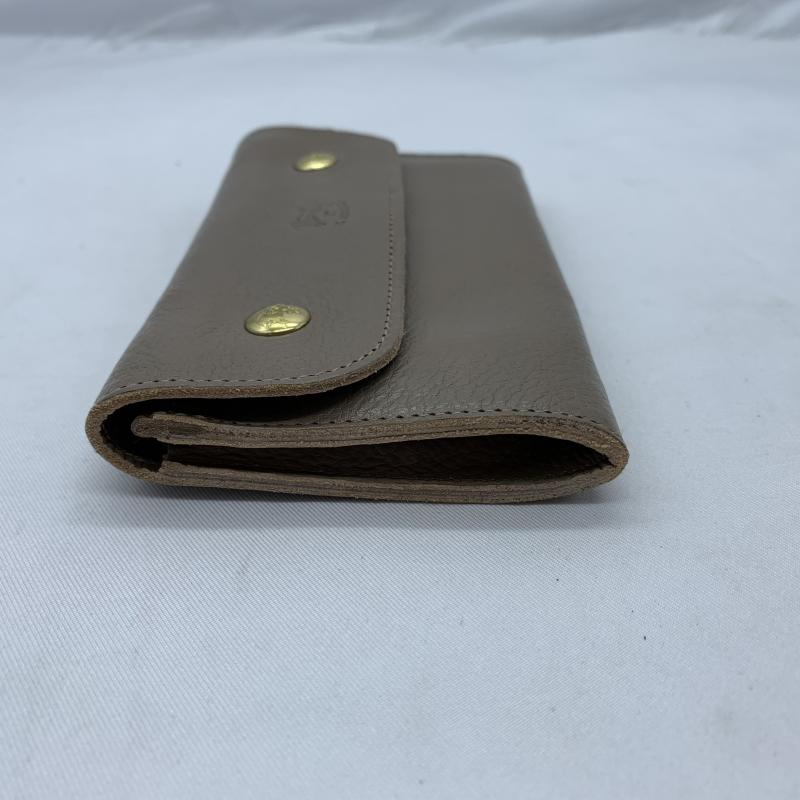 【中古】IL BISONTE フラップミドルウォレット ベージュ イルビゾンテ[240017655964]