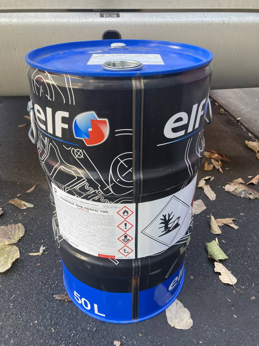 elf エルフ ドラム缶 携行缶 50L ガソリン空缶 燃料タンク elf エルフ ドラム缶 携行缶 50L ガソリン空缶 燃料タンク