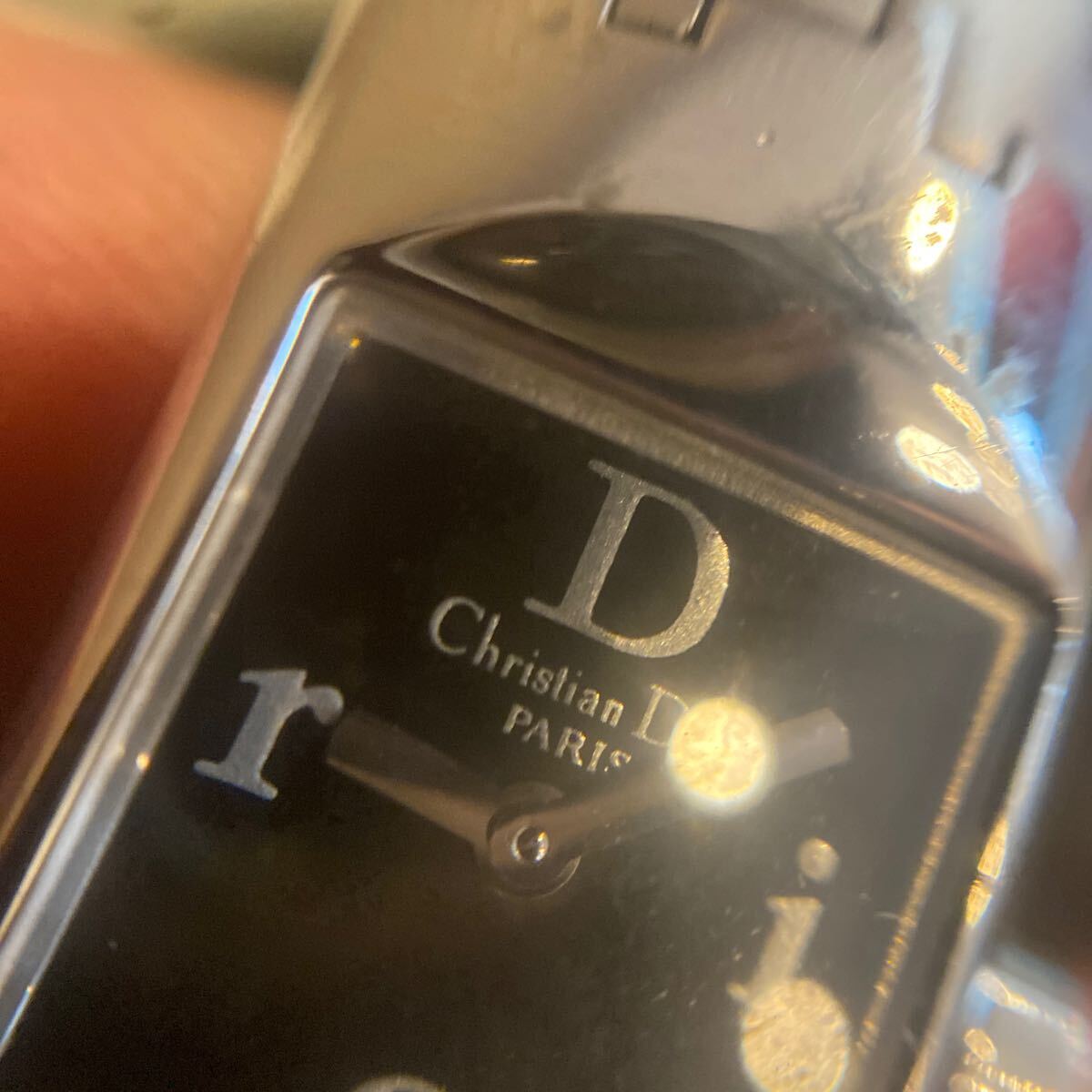  Christian коричневый n Dior браслет type часы D96 разряженная батарея 