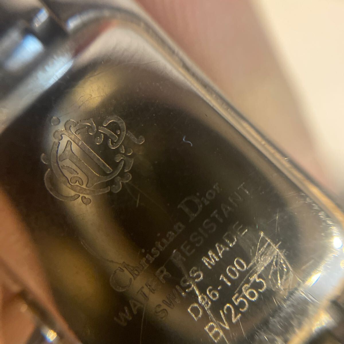  Christian коричневый n Dior браслет type часы D96 разряженная батарея 