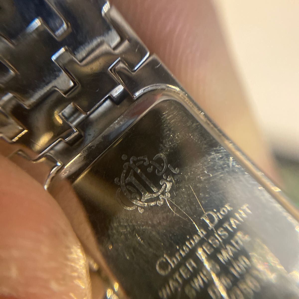  Christian коричневый n Dior браслет type часы D96 разряженная батарея 