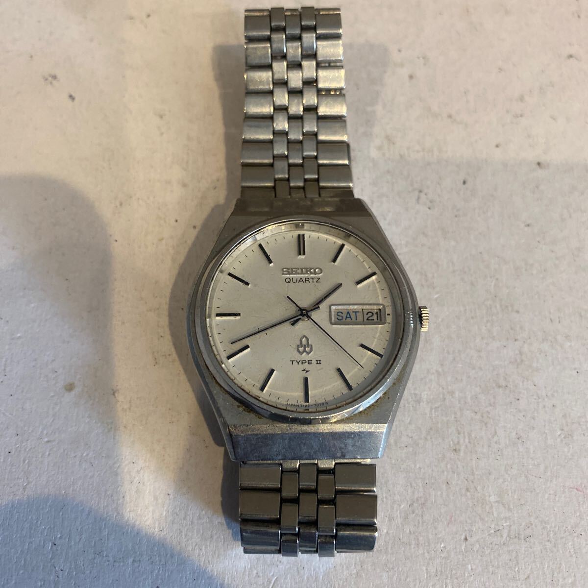SEIKO セイコー　TYPE2 7123-7070 クォーツ 電池切れ　動作未確認