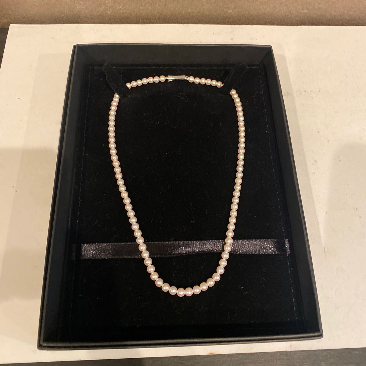  Akoya pearl book@ pearl pearl necklace gross weight 14.2g 4.4mm-4.6mm