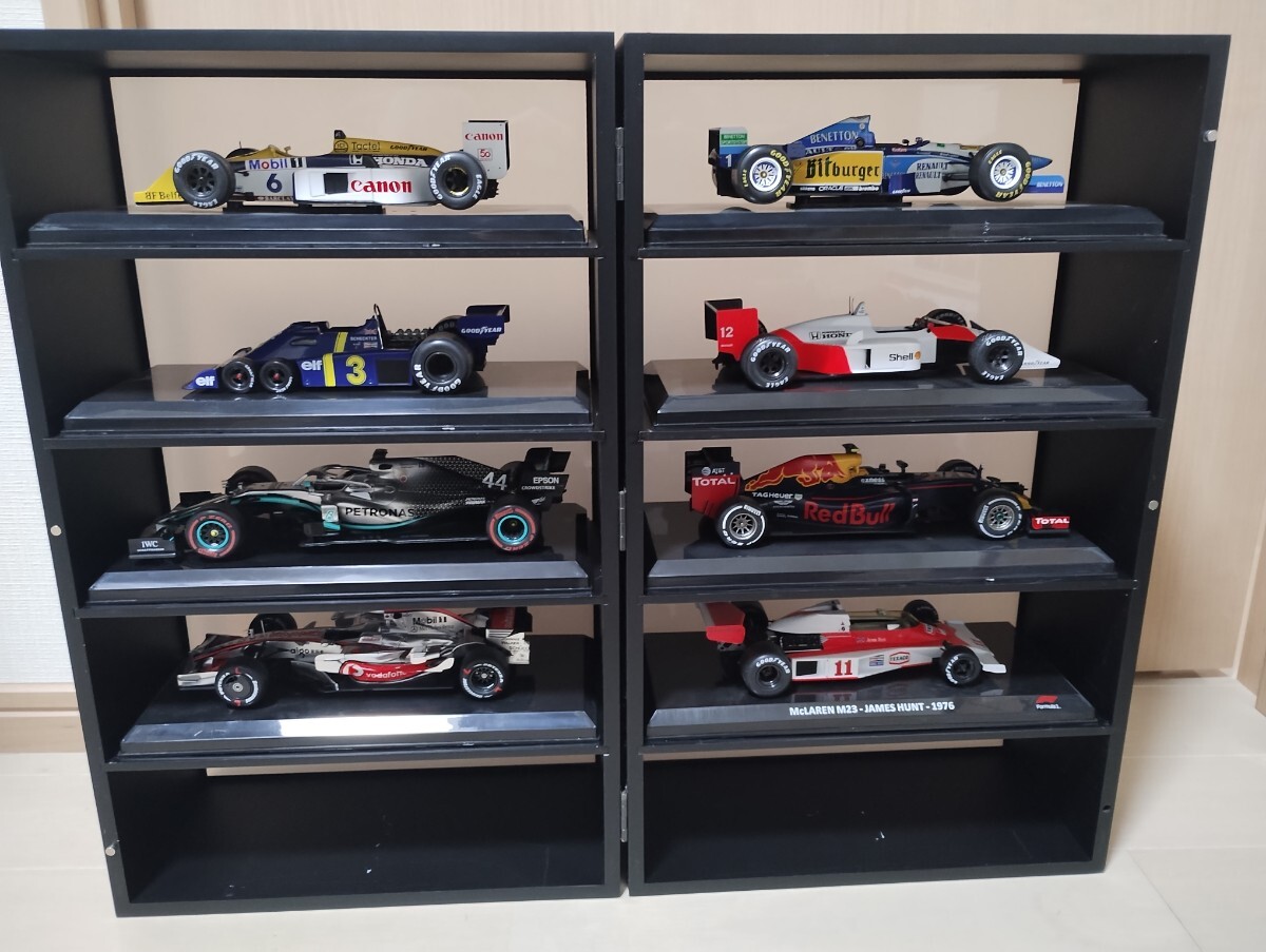 即決 デアゴスティーニ ビッグスケール 1/24 F1コレクション 8台 専用コレクションケースセット 送料無料