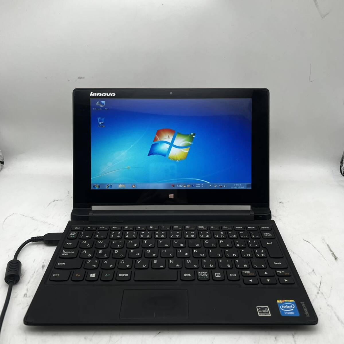 Win7/LENOVO/Flex 10/Celeron N2815/メモリ 2GB/HDD 160GB/10.1インチ/Webカメラタッチパネル/A1]