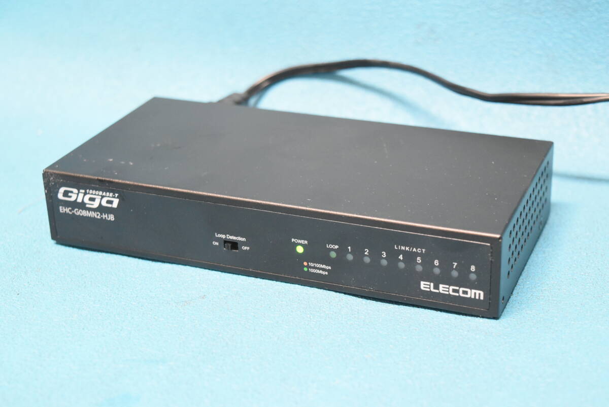 ELECOM/ Elecom Giga соответствует 8 порт переключение ступица /HUB [EHC-G08MN-HJB] *N-650-1(1228)*