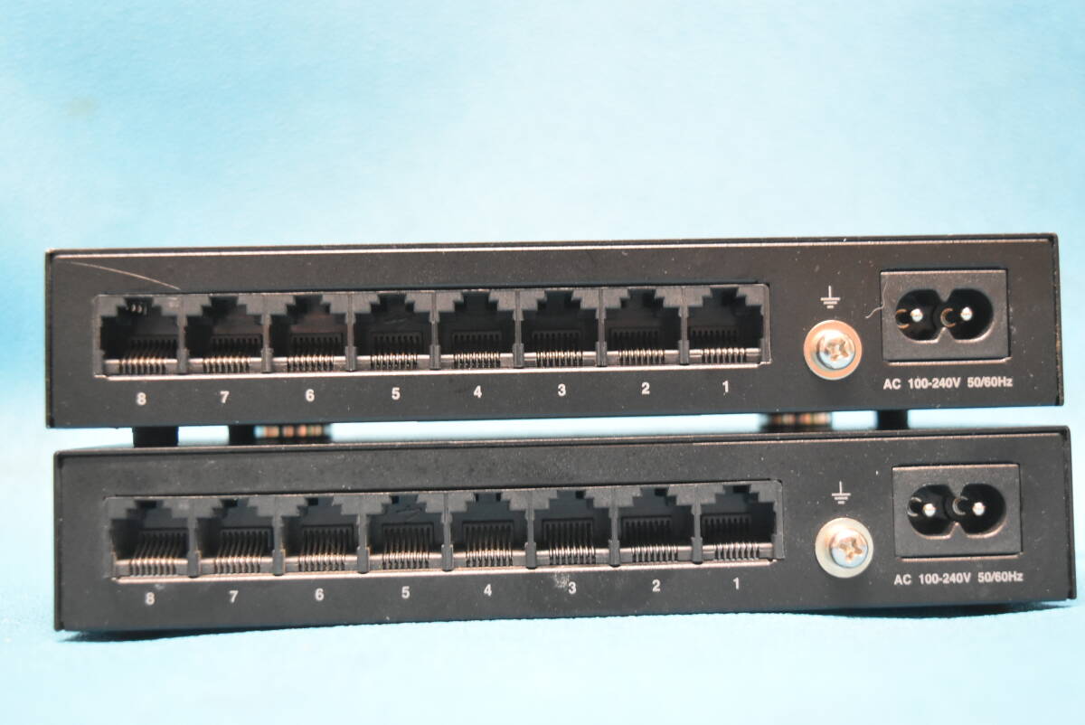 ELECOM/ Elecom Giga соответствует 8 порт переключение ступица /HUB 2 шт. [EHC-G08MN-HJB] *N-650-2(1228)*