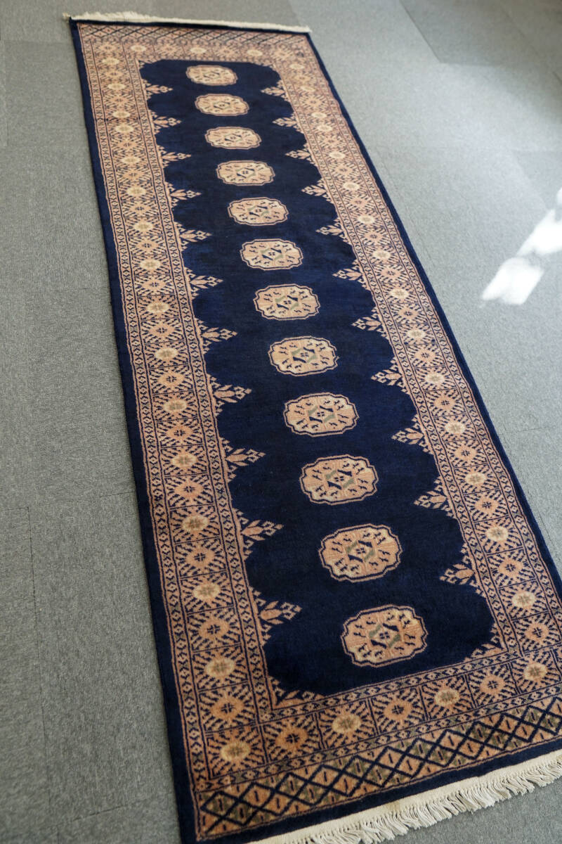 201×79cm パキスタン手織り絨毯 トルクメン ボハララグ|Yahoo 201×79cm パキスタン手織り絨毯 トルクメン ボハララグ|Yahoo