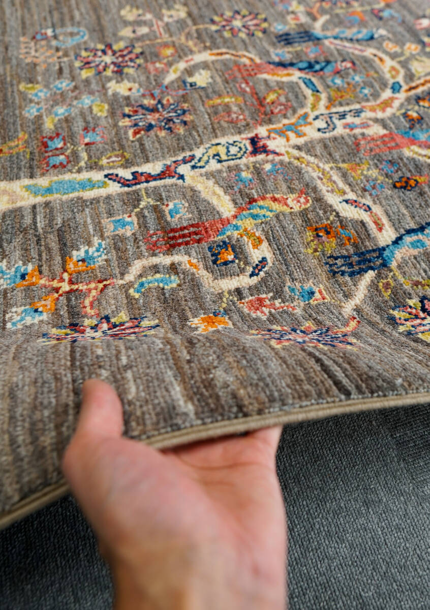 60×39cm アフガニスタン手織り絨毯 ギャッベ 120×78cm アフガニスタンガズニウール手織り絨毯 手織りギャッベ