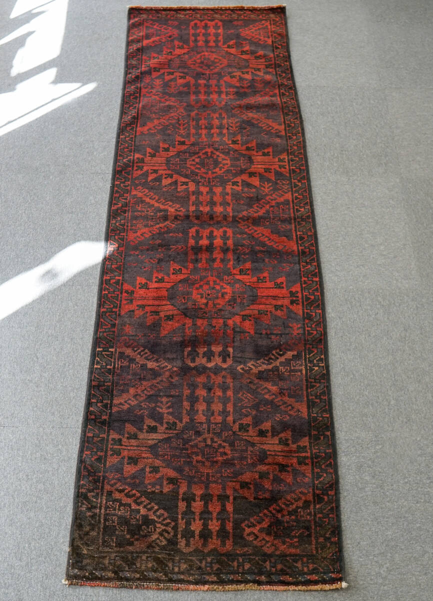 243×73cm トライバルラグ ヴィンテージ バルーチ ランナー ペルシヤ 243×73cm トライバルラグ ヴィンテージ バルーチ ランナー ペルシヤ