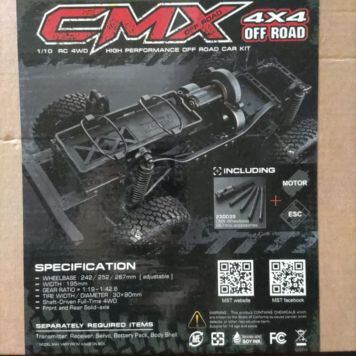 1/10 電動RC MST CMX 4x4 4WD オフロード クローラー シャーシ 1/10 電動RC MST CMX 4x4 4WD オフロード クローラー シャーシ