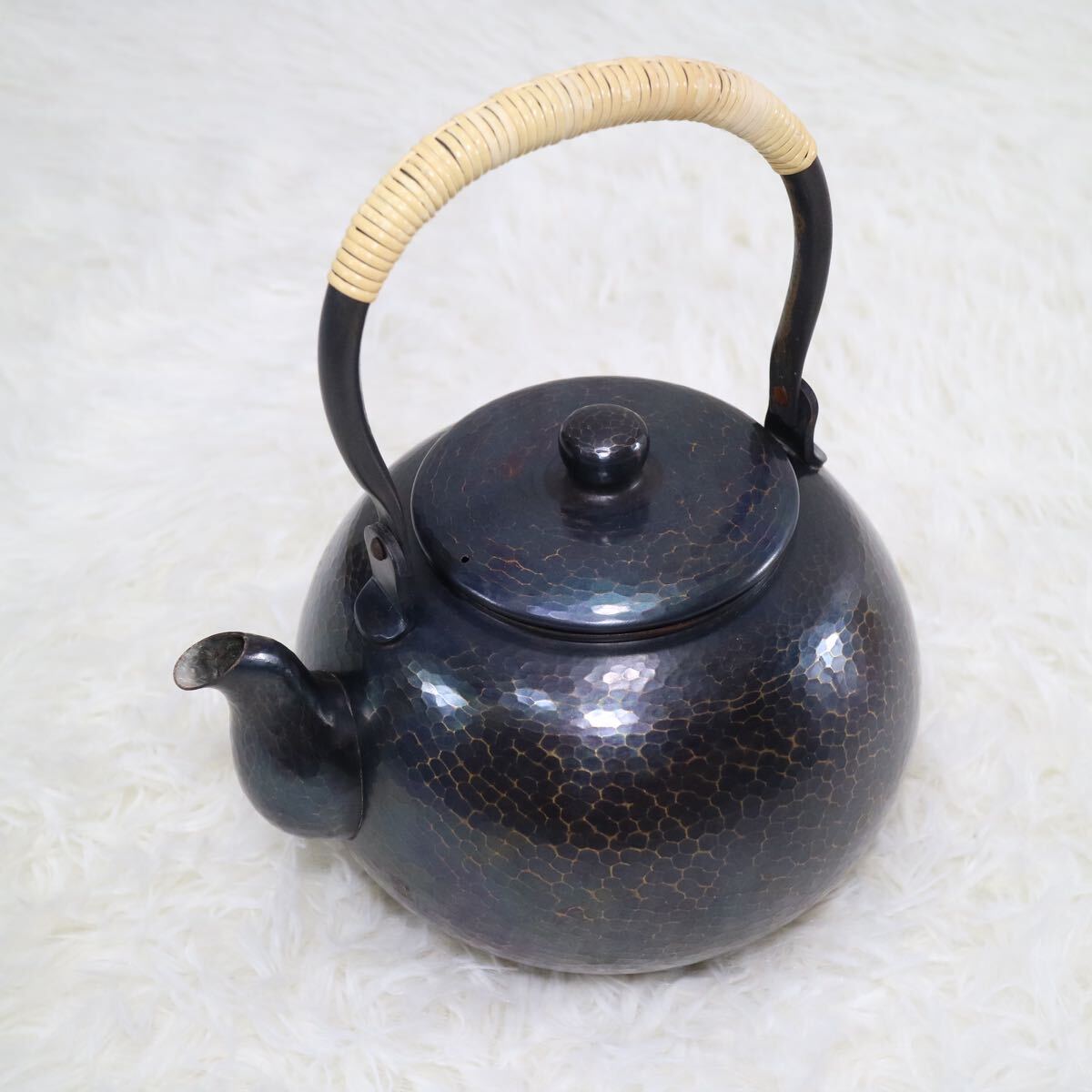 清穂堂 鎚起銅器 銅製 湯沸 茶壺 建水 紫金色 茶道具 槌目 燕 清穂堂 鎚起銅器 銅製 湯沸 茶壺 建水 紫金色 茶道具 槌目 燕