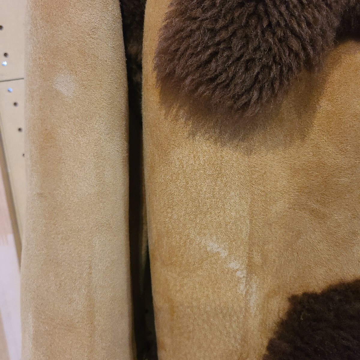 コーチ COACH/ コート/ ムートン/ ムートンコート/ ファー/ レザージャケット/ ブラウン/46/新品_画像6