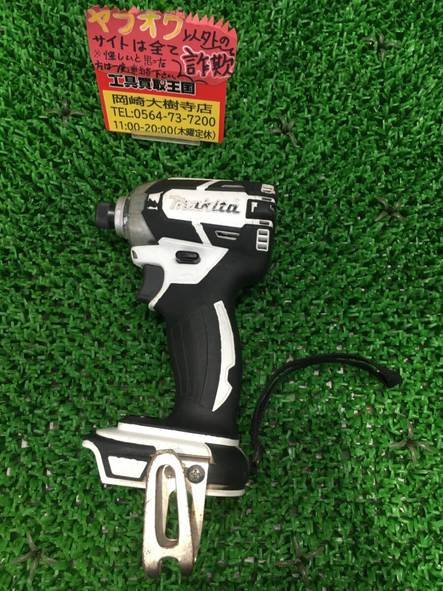 【中古品】【0907】★makita(マキタ) 18v充電式インパクトドライバ 白(本体のみ) TD148DZW　ITK01BOKONR6