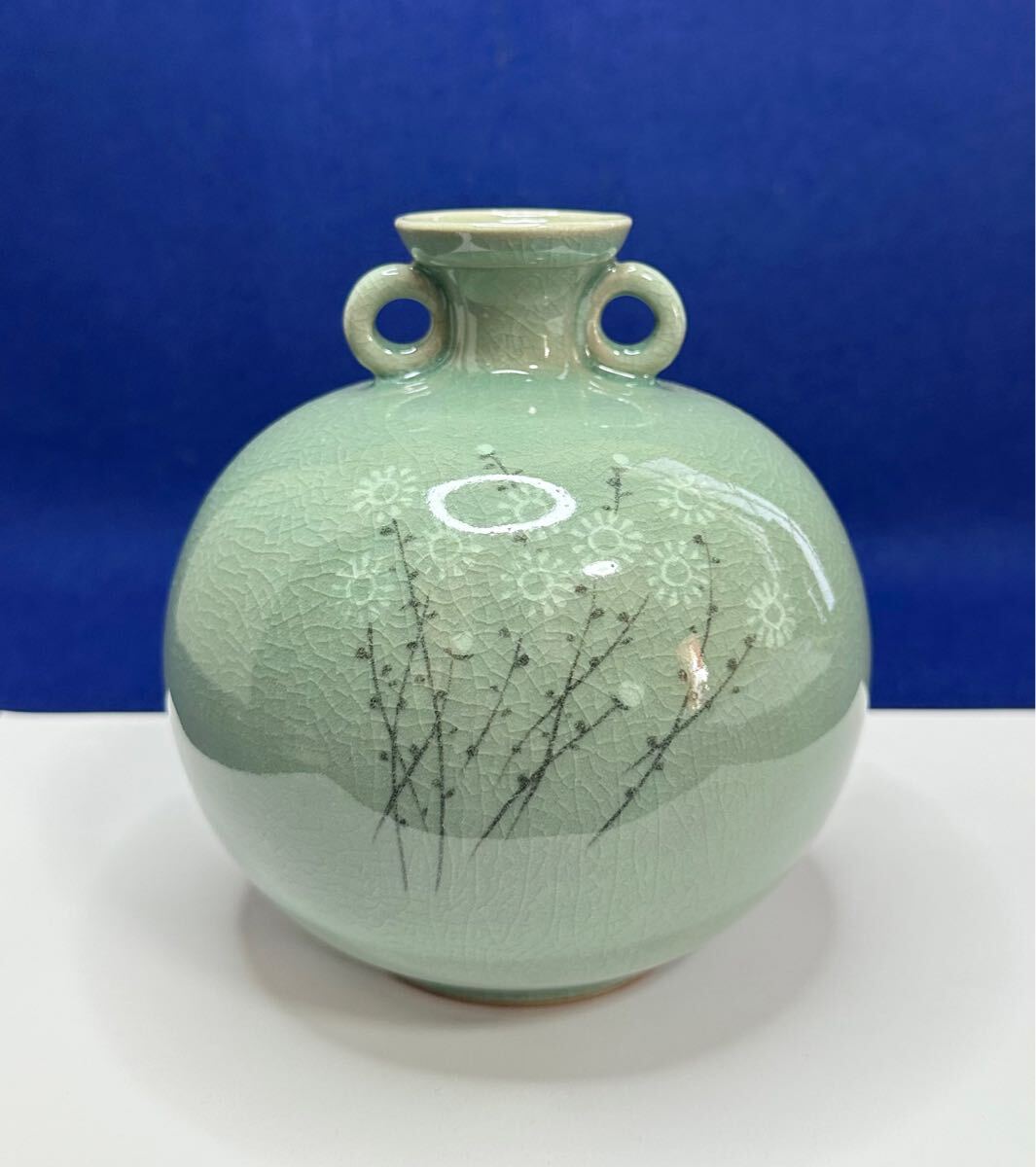 高麗 青磁鉄花 唐草紋 壺 03 |高麗 高麗 青磁鉄花 唐草紋 壺 03 |高麗