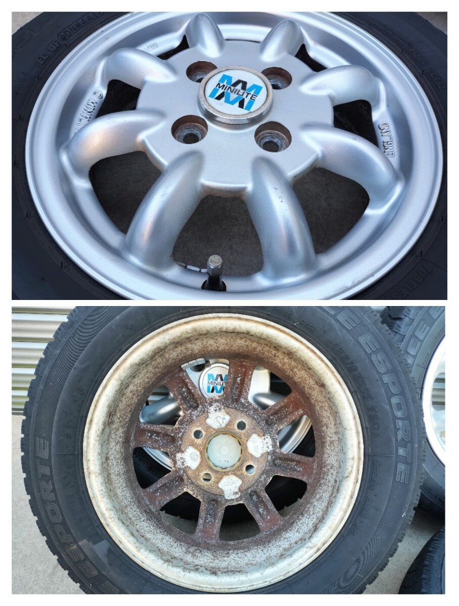 スバル純正ホイール MINILITE ミニライト 13インチ4J 4H/100