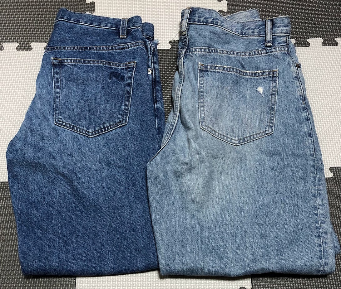 UNIQLO ユニクロ デニムパンツ ジーンズ ジーパン 2点セット W28 (71cm) ★ JW ANDERSON JWアンダーソン / ダメージジーンズ
