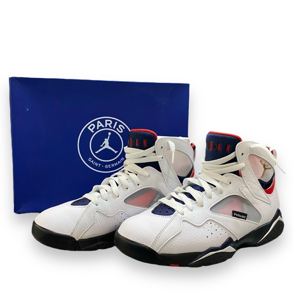 26cm NIKE × PSG AIR JORDAN 7 RETRO White スニーカー ホワイト CZ0789-105 ナイキ パリサンジェルマン エアジョーダン7 レトロ