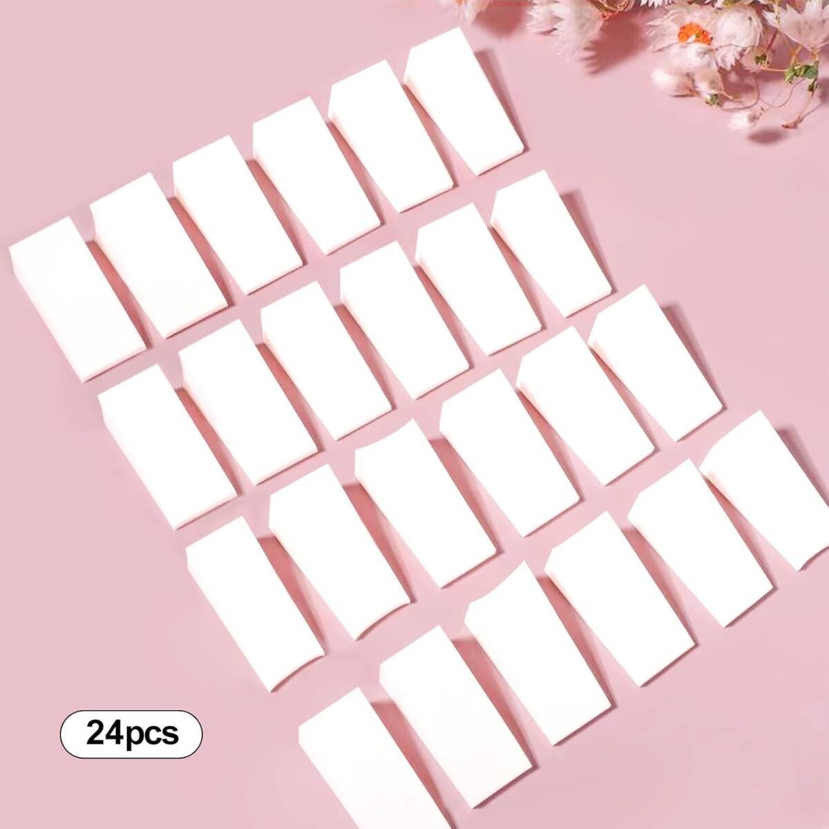 D301 化粧用スポンジ 24個(gè)入2セット ウェッジネイルアート 三角形