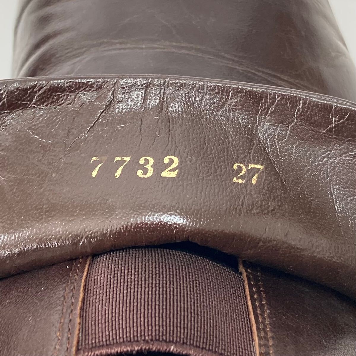 MARELLIma Rely REFRE SHOE натуральная кожа обувь 27cm мужской темно-коричневый подпалина чай бизнес обувь платье обувь туфли без застежки обувь кожа обувь 