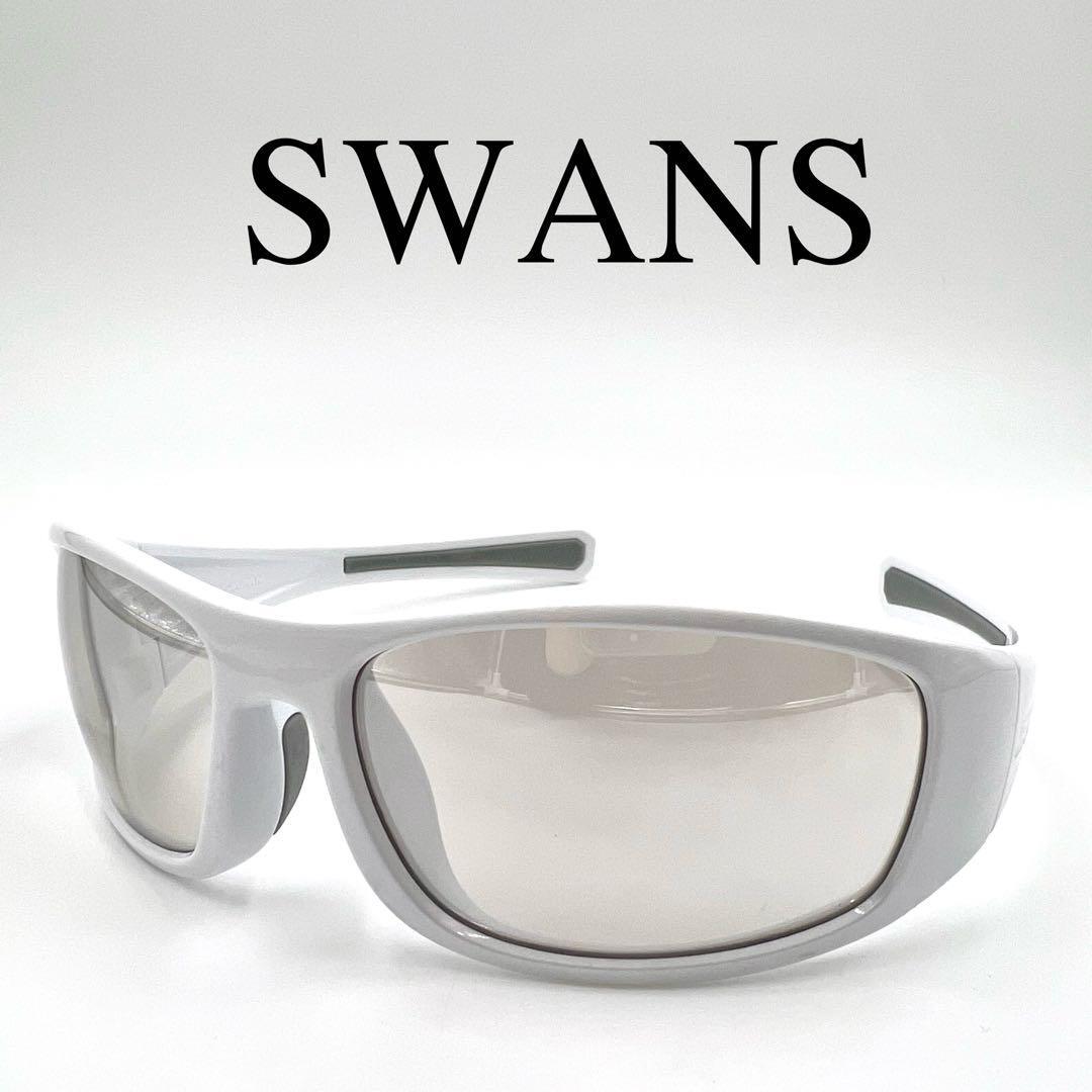 SWANS スワンズ サングラス 度なし サイドロゴ フルリム ケース付き