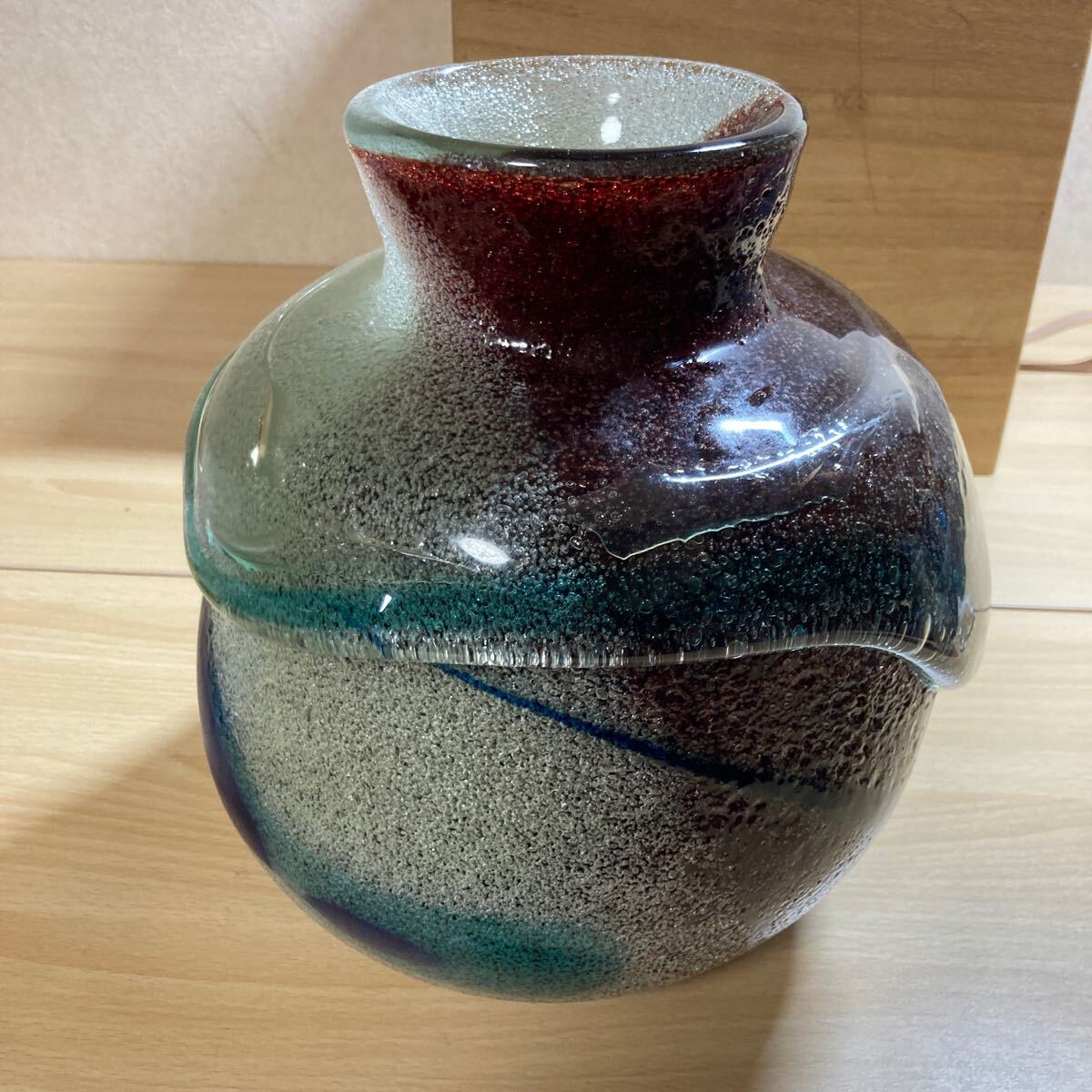 琉球ガラス 現代の名工 土紋ガラス 花瓶 特大花瓶 生花 色ガラス 琉球ガラス 現代の名工 土紋ガラス 花瓶 特大花瓶 生花 色ガラス