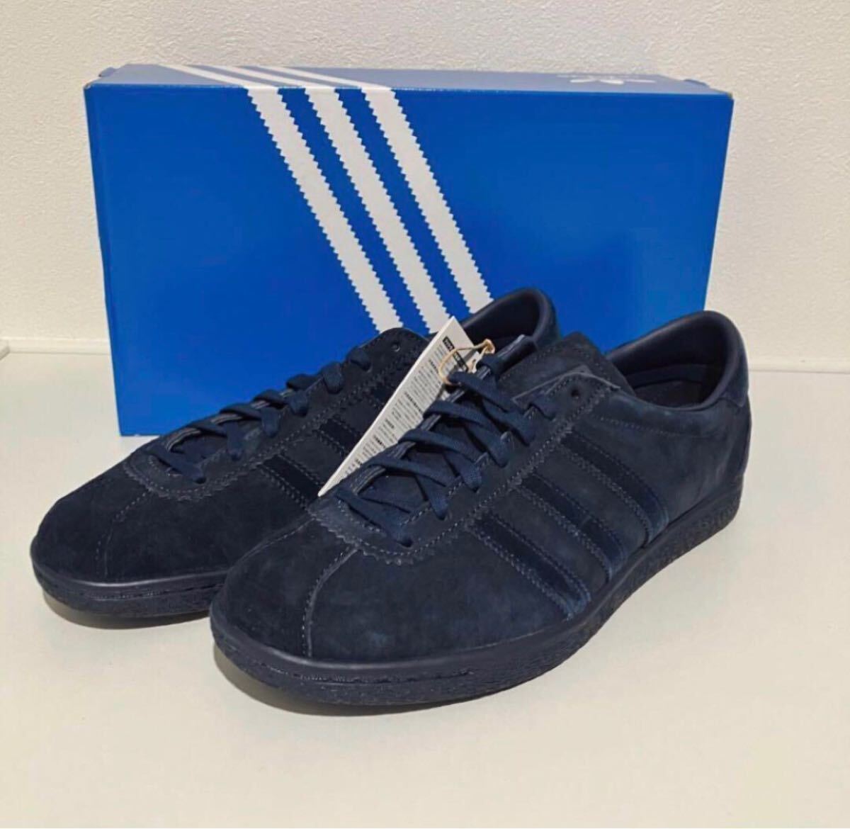 【期間限定1,500円以上の値下げ】アディダス タバコ 27.0cm 新品　adidas TOBACCO ナイトインディゴ　ネイビー　スエード本革