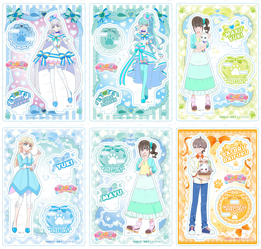 ★わんだふるぷりきゅあ！プリキュア アクリルスタンド アクスタ★Vol.2の6種コンプセット★キュアニャミー リリアン ユキ まゆ 悟 大福★a