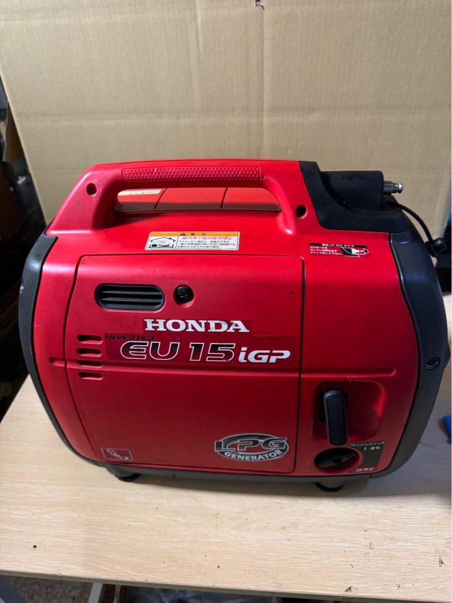 HONDA ホンダ EU15iGP 低圧 LPガスインバータ発電機 ポータブル発電機 防災 アウトドア 本体のみ 中古品