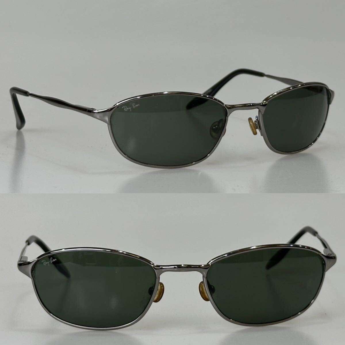 90's B&L Ray-Ban レイバン サイドストーリートW2962 シルバー G-15 ガラスレンズ サングラス USA ボシュロム ビンテージ 廃盤品
