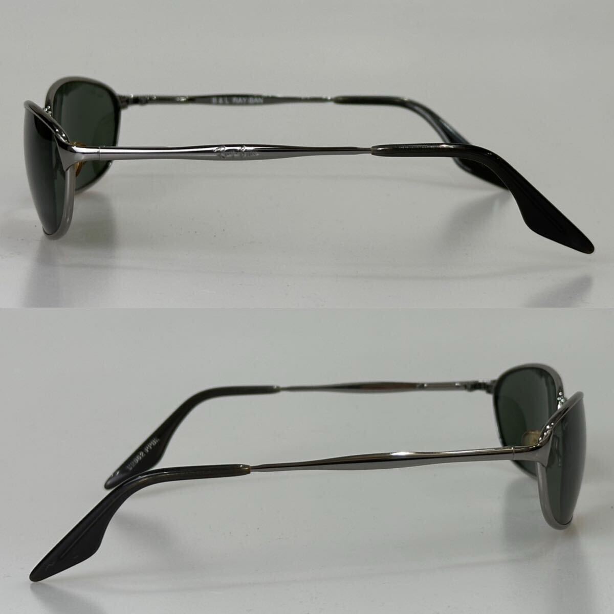 90's B&L Ray-Ban レイバン サイドストーリートW2962 シルバー G-15 ガラスレンズ サングラス USA ボシュロム ビンテージ 廃盤品
