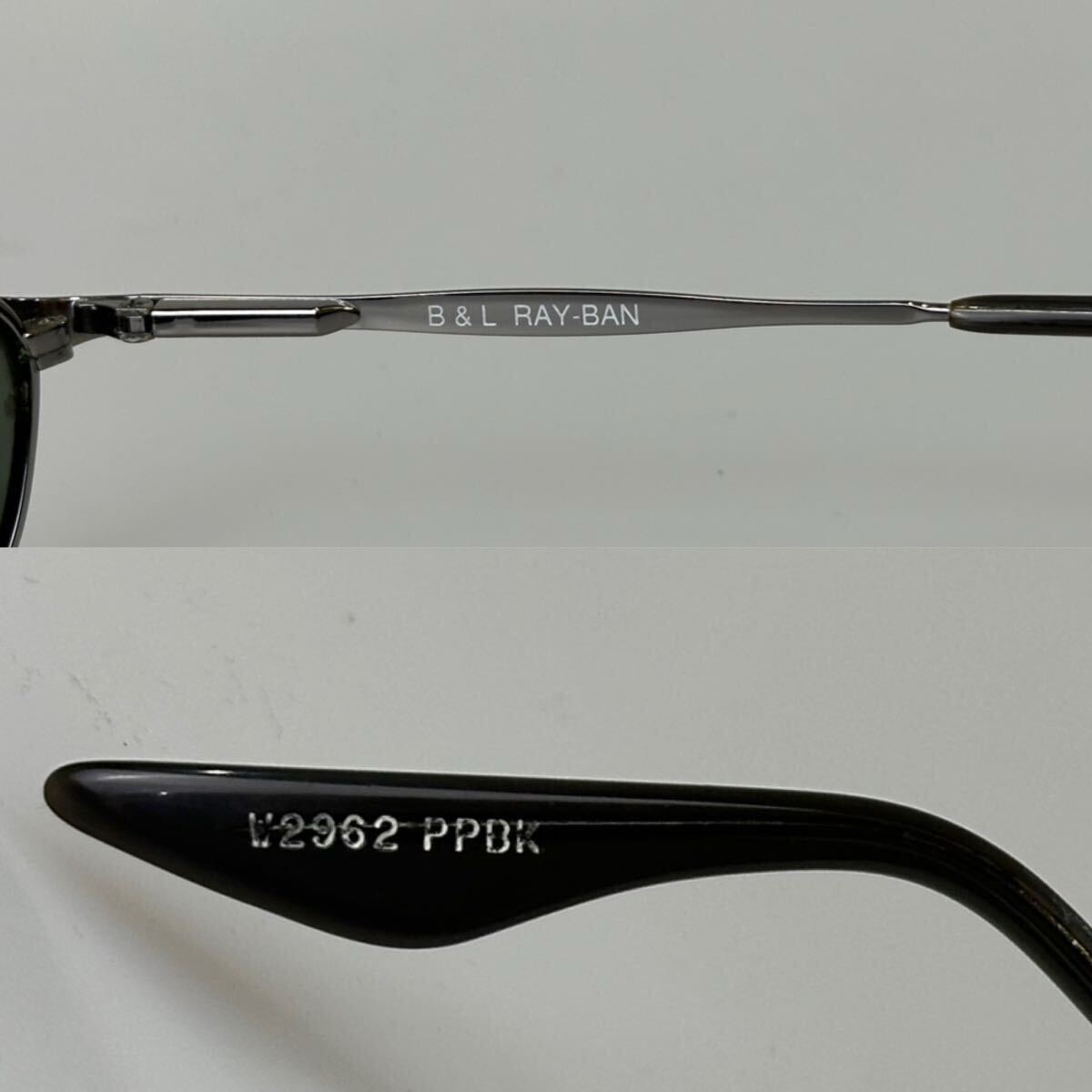 90's B&L Ray-Ban レイバン サイドストーリートW2962 シルバー G-15 ガラスレンズ サングラス USA ボシュロム ビンテージ 廃盤品