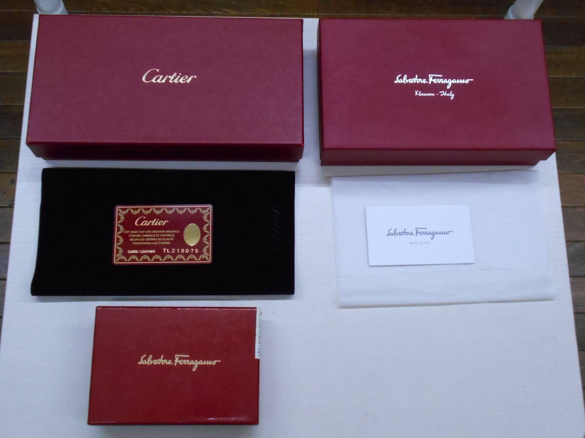 Cartier/カルティエ＆Salvatore Ferragamo/サルヴァトーレ フェラガモ 空箱/BOX/ボックス/ケース 箱のみ 3個まとめ売り