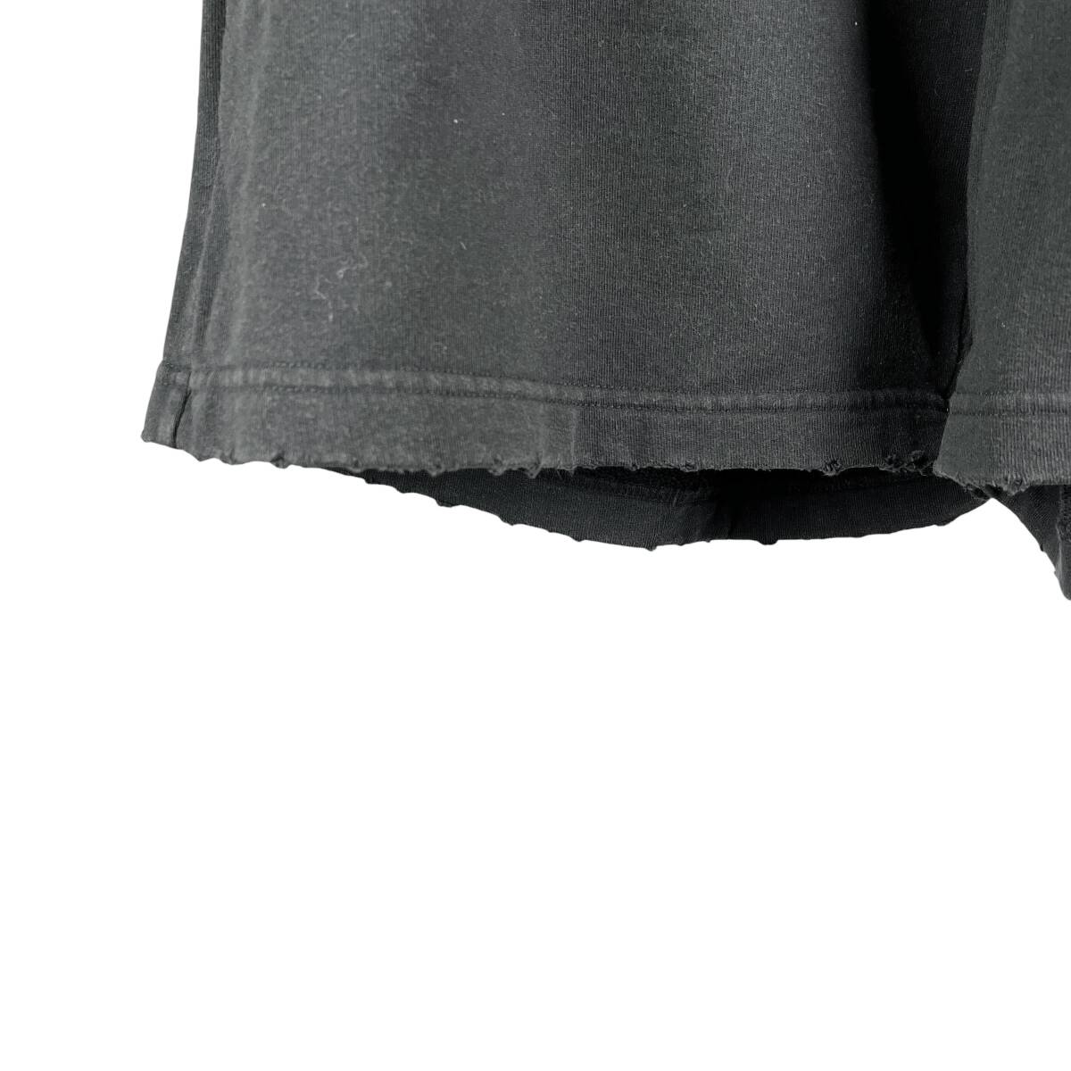 Balenciaga(バレンシアガ) Logo Damaged Short Pants (black)