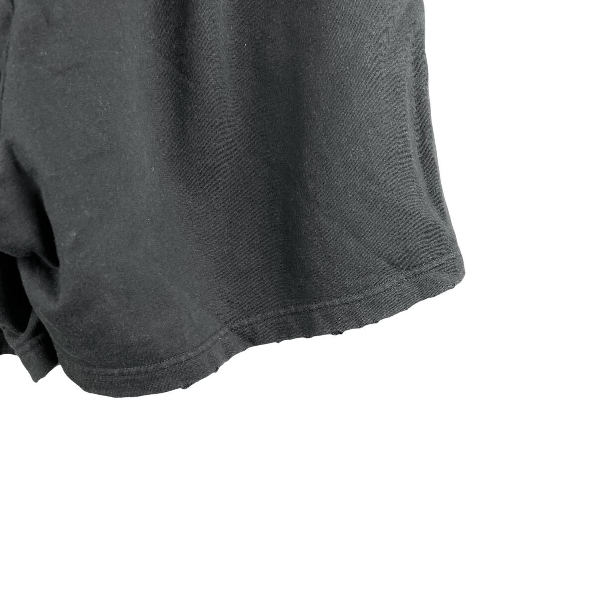 Balenciaga(バレンシアガ) Logo Damaged Short Pants (black)