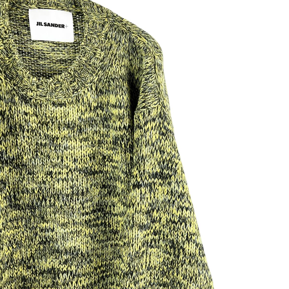 JILSANDER(ジルサンダー) PLUS WOOL CREWNECK KNIT TOPS (green)