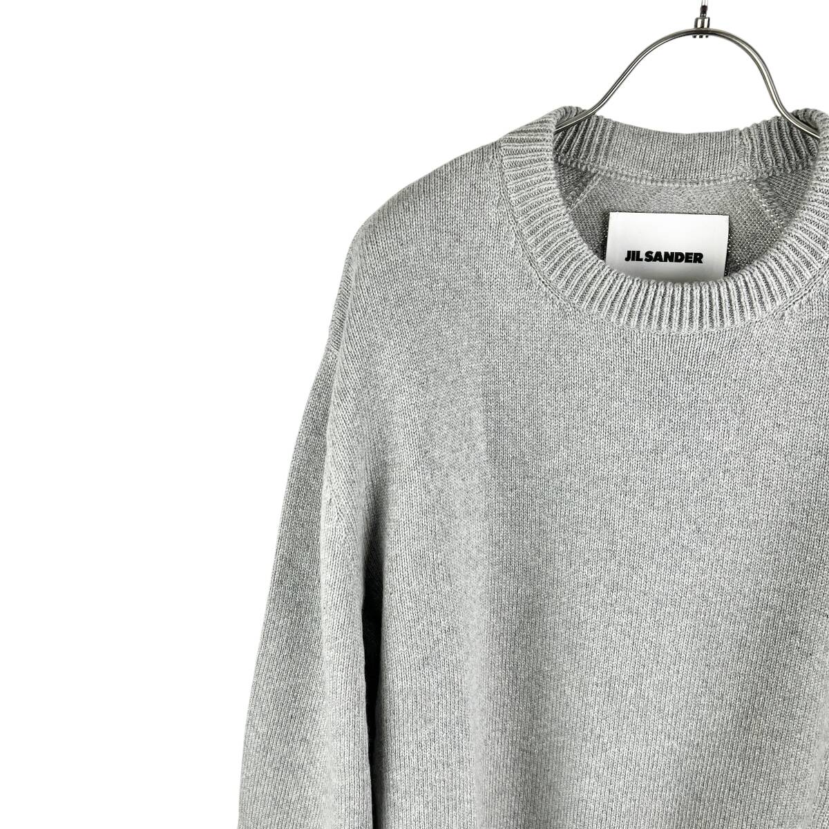 JILSANDER(ジルサンダー) CASHMERE CREWNECK KNIT TOPS 23AW (grey)