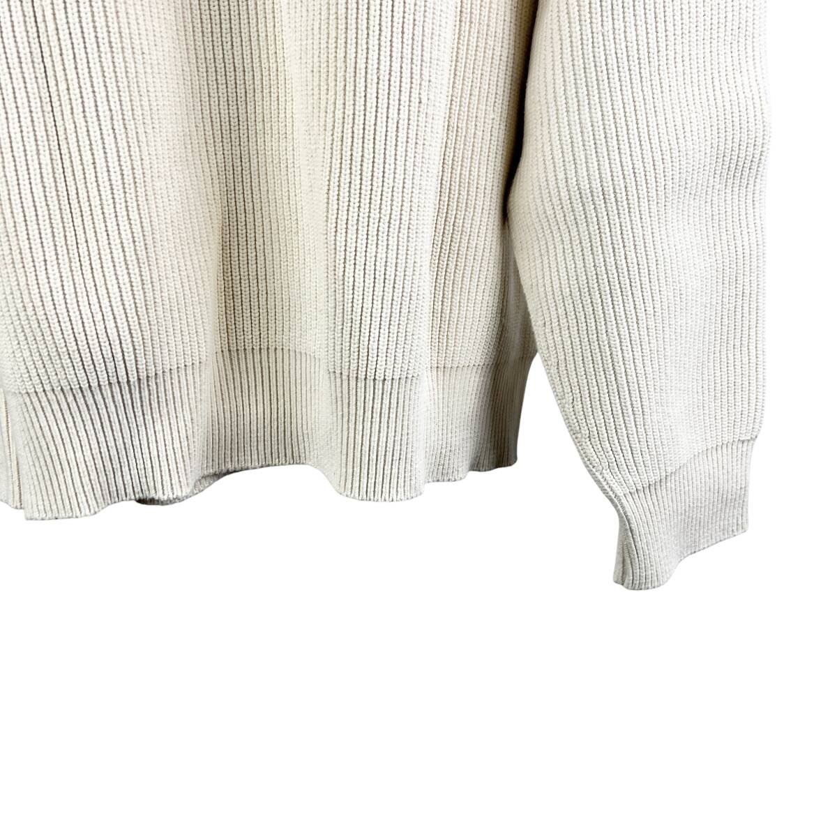 JILSANDER(ジルサンダー) PLUS COTTON CREWNECK KNIT TOPS (beige)